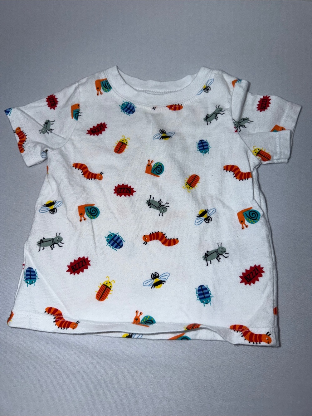 Garanimals White Tee with Colorful Bug Print